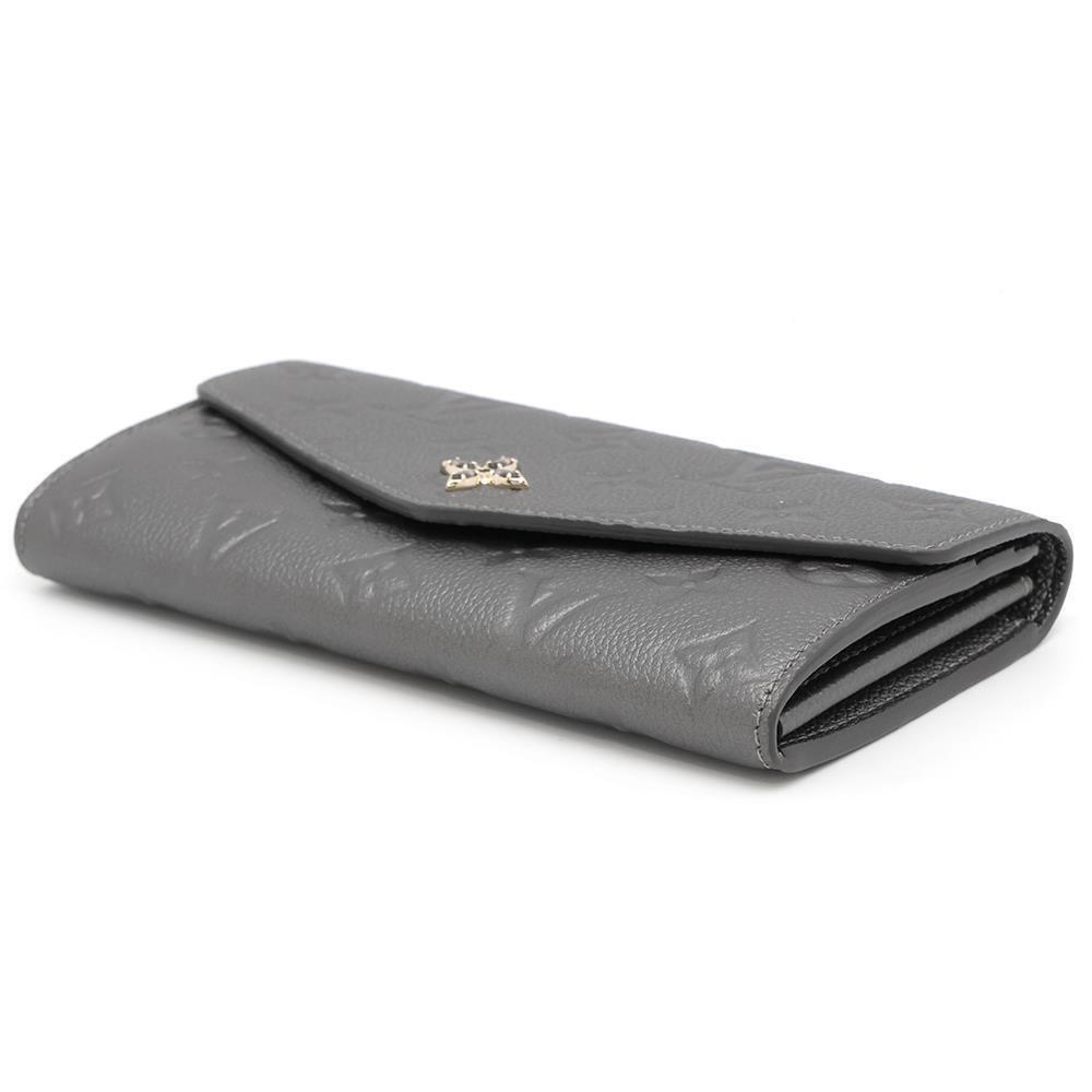 Louis Vuitton Monogram Long Sarah NM Portefeuille Empreinte Wallet Brown